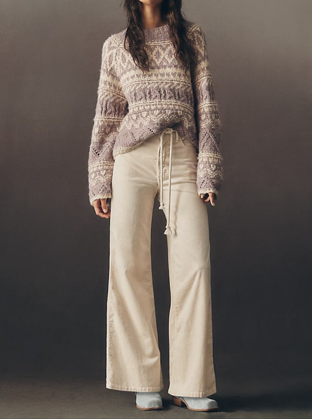 The Robbie Corduroy High-Rise Flare Jeans by Pilcro